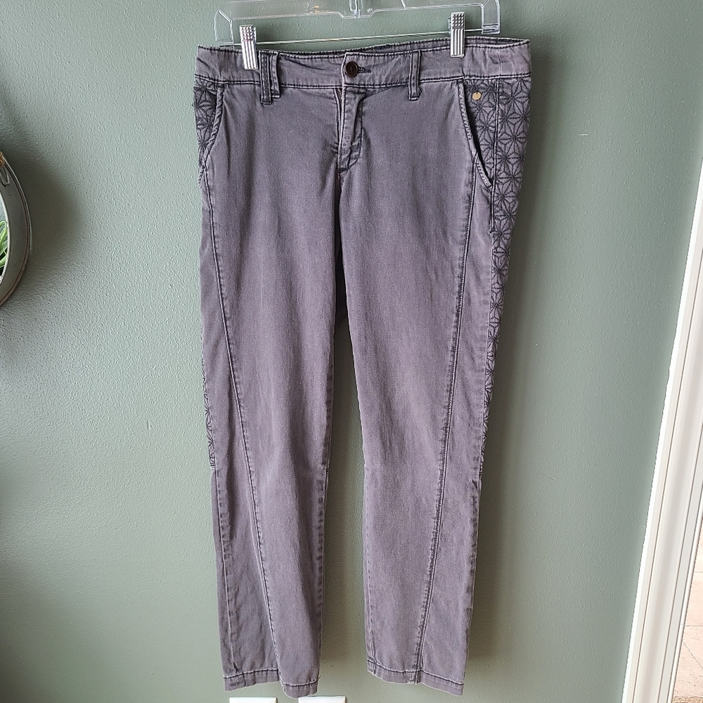 Anthropologie Pilcro and the Letterpress Charcoal Chino Pants, Size 29